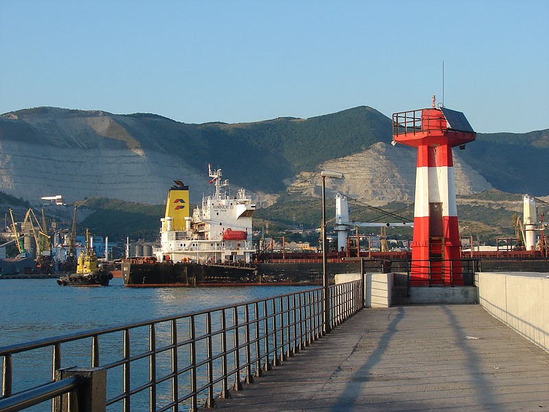 Novorossisk West Mole lighthouse
Permission granted by [url=http://fleetphoto.ru/author/108/]Igor Kazimirchik[/url]
Keywords: Novorossiysk;Russia;Black Sea
