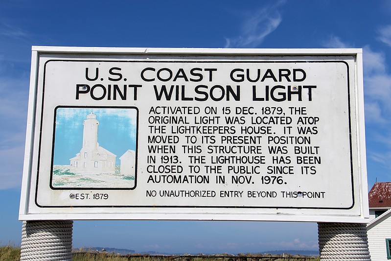 Washington / Point Wilson lighthouse - plate
Author of the photo: [url=http://www.flickr.com/photos/21953562@N07/]C. Hanchey[/url]
Keywords: Strait of Juan de Fuca;United States;Washington;Puget Sound;Plate