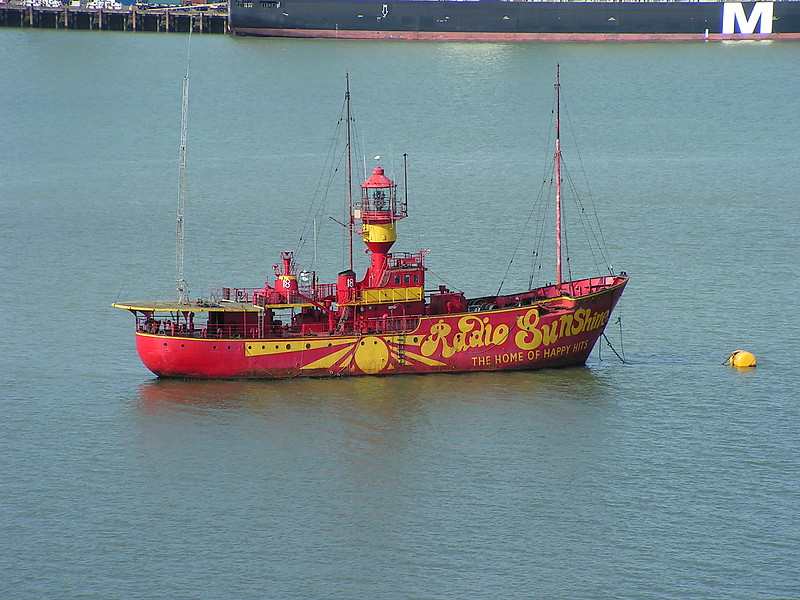 Trinity House Lightvessel 18 (LV 18)
Has been used as pirate radio vessel for Radio North Sea, Radio Caroline and others. Painted as a Pirate Radio ship for the film "The Boat that Rocked", although her scenes were cut from the final version of the film.
Permission granted by [url=http://forum.shipspotting.com/index.php?action=profile;u=117882]Ian Mackay[/url]
[url=http://www.shipspotting.com/gallery/photo.php?lid=1966540]Original photo[/url]
Keywords: Harwich;England;United Kingdom;Lightship