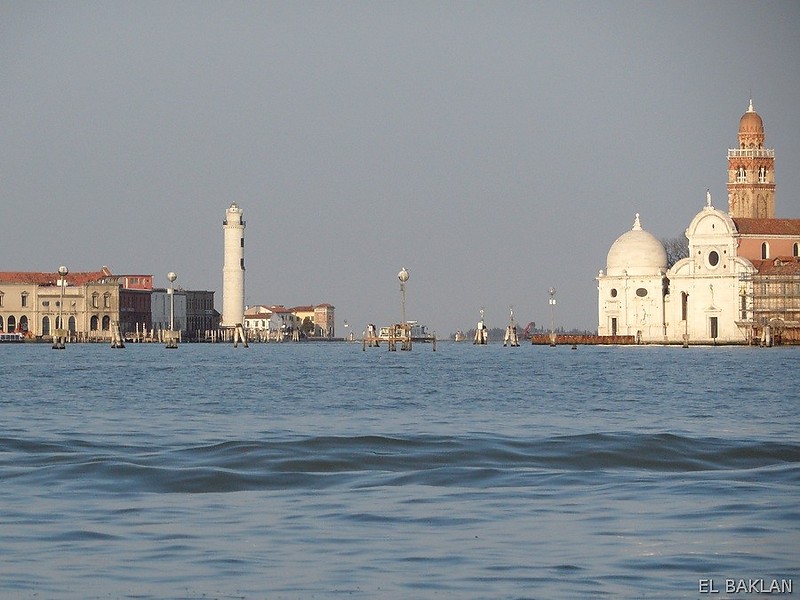 Venice /  Isola di Murano lighthouse
AKA Entrance Range Rear
White tower on the left
Keywords: Murano;Venice;Italy