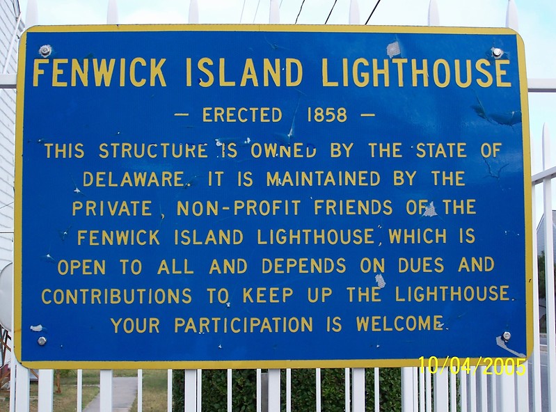 Delaware / Fenwick Island Lighthouse - plate
Author of the photo: [url=https://www.flickr.com/photos/bobindrums/]Robert English[/url]
Keywords: Delaware;United States;Atlantic ocean;Plate
