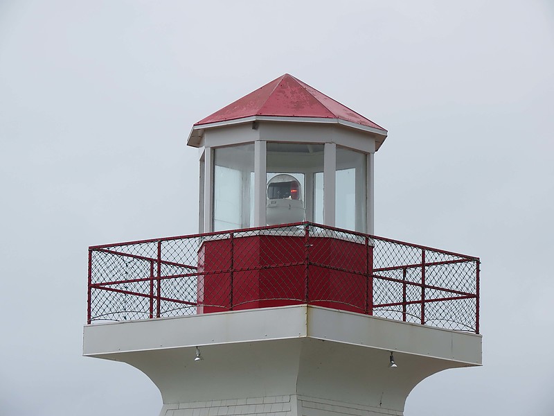 Quebec / Carleton lighthouse - lantern
Author of the photo: [url=https://www.flickr.com/photos/21475135@N05/]Karl Agre[/url] 
Keywords: Canada;Quebec;Gulf of Saint Lawrence;Lantern