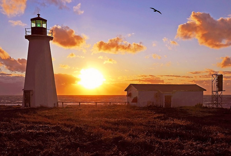 Nova Scotia / Enragee Point Lighthouse at sunset
Author of the photo: [url=https://www.flickr.com/photos/archer10/] Dennis Jarvis[/url]
Keywords: Nova Scotia;Canada;Gulf of Saint Lawrence;Sunset