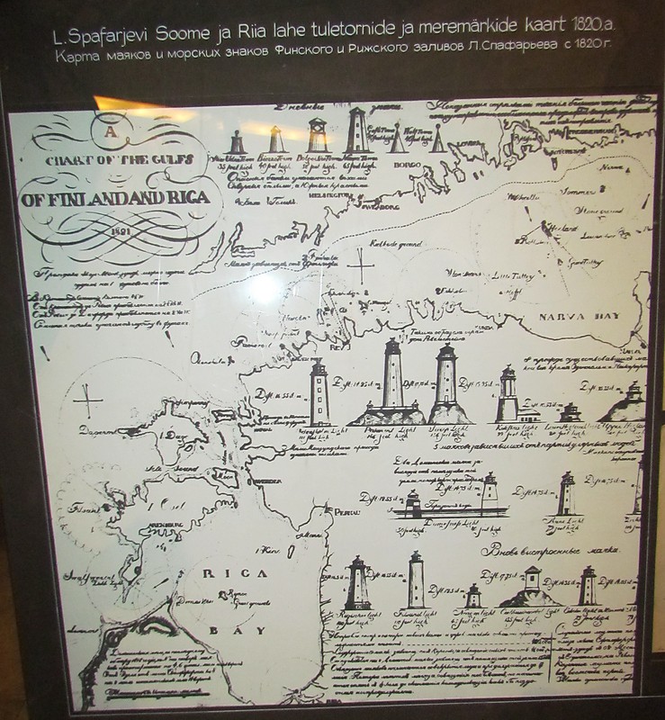Map of lighthouses and navigational lights of eastern Baltic,  1820
Estonian Maritime Museum (Tallinn)
Keywords: Tallinn;Estonia;Gulf of Finland;Museum