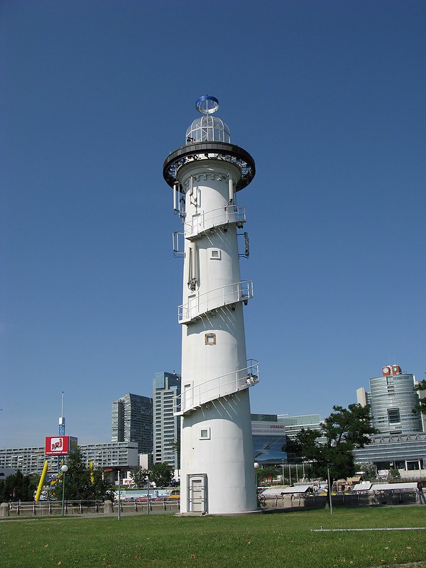 Vienna Lighthouse
Used as art decoration and part of technical museum. Never was real aid-to-navigation.
Keywords: Vienna;Dunabe;Austria;Faux