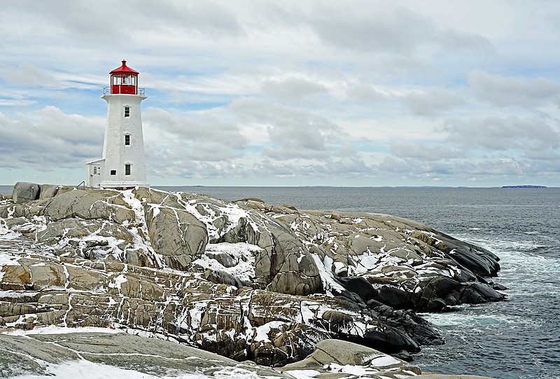 Nova Scotia / Peggy's Cove Lighthouse in winter
Author of the photo: [url=https://www.flickr.com/photos/archer10/] Dennis Jarvis[/url]

Keywords: Nova Scotia;Canada;Atlantic ocean;Winter