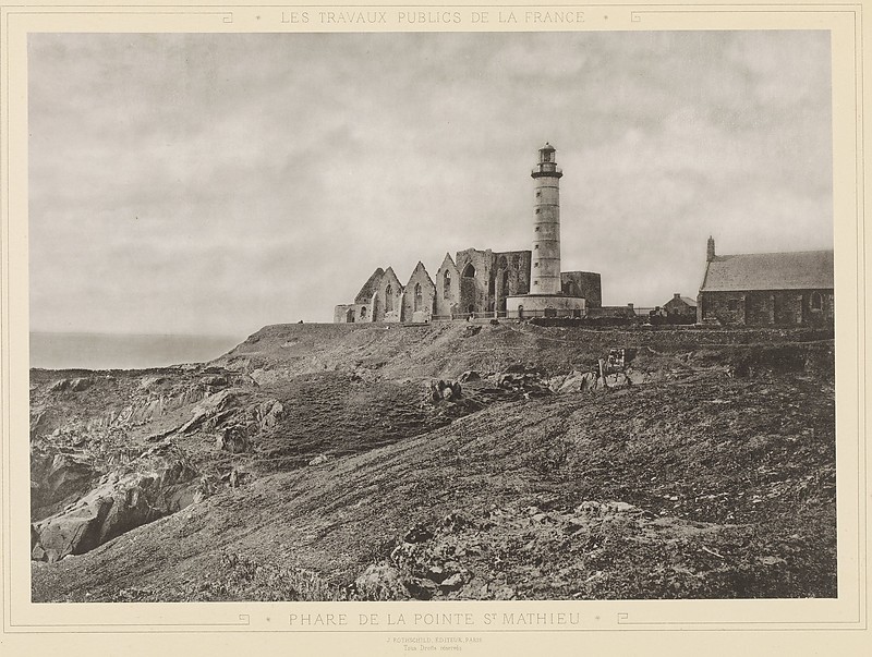 Brittany / Finistere / Phare de Saint-Mathieu - Historic picture
[url=https://www.rijksmuseum.nl]Source[/url]
Photo c.1873

Keywords: France;Le Conquet;Bay of Biscay;Historic