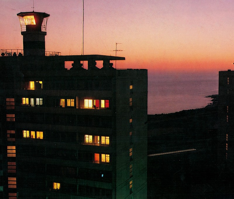 Aqtau lighthouse
Tower atop a 12-story apartment building
AKA Melovoy, AKA Shevchenko
Photo around 1983
Source [url=http://fleetphoto.ru/author/963/]FleetPhoto[/url]
Keywords: Caspian sea;Mangyshlak;Kazakhstan;Aqtau;Historic;Sunset
