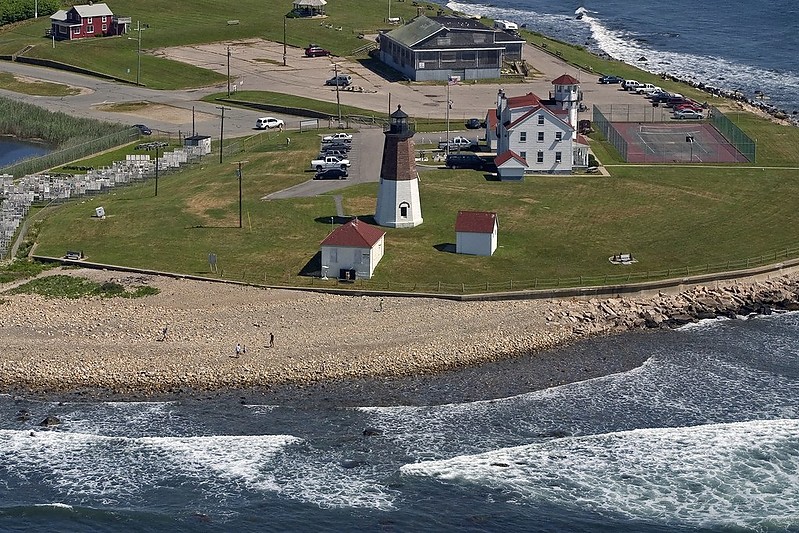 Rhode island / Narragansett / Point Judith lighthouse - aerial view
Author of the photo: [url=https://jeremydentremont.smugmug.com/]nelights[/url]

Keywords: Point Judith;Rhode Island;United States;Atlantic ocean;Aerial