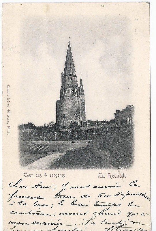 Charante - Maritime / La Rochelle / Tour la Lanterna - historic postcard
Thanks to Jaap Termes
Keywords: Charente-Maritime;La Rochelle;Bay of Biscay;France