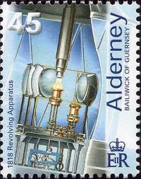 Channel Island / Alderney Lighthouse
Lighthouse revolting apparatus lamp 1818
Keywords: Stamp