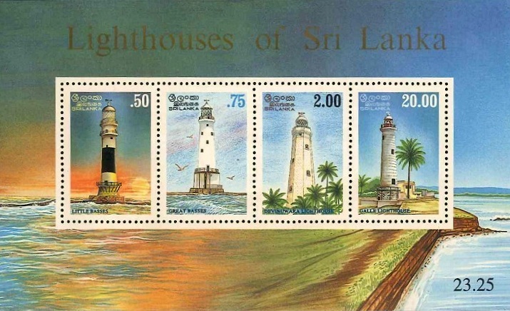 Great & Little Basses Reef - Dondra & Galle Lighthouses
Keywords: Stamp