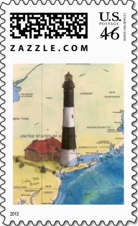 New York / Great South Bay / Long Island / Fire Island Lighthouse
Keywords: Stamp;New York