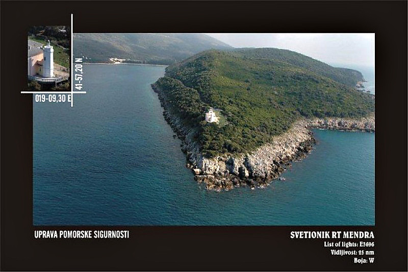 Rt Mendra Lighthouse
Keywords: Montenegro;Adriatic sea;Aerial