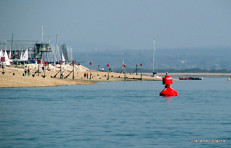 Sussex / Solent / Chichester Harbour / East Stoke Point / East Stoke Buoy
It looks like the spit is growing eastwards into the channel and an interresting range of beacons on the spit.
Keywords: Buoy