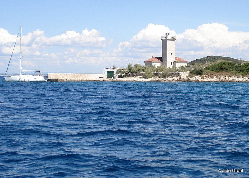 Rivanj Island / Oto??i? Tri Sestrica Mala lighthouse
Built 1899
Keywords: Croatia;Adriatic sea