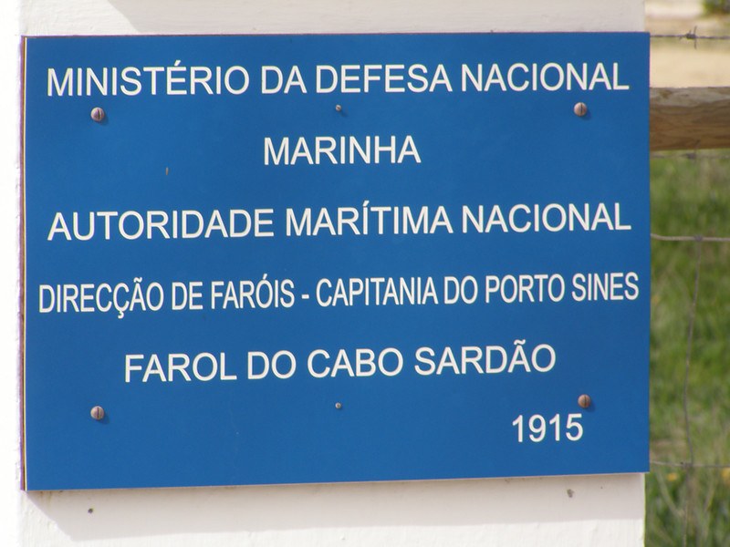 Farol do Cabo Sardao/ Cavaleiro
Keywords: Portugal;Atlantic ocean;Cavaleiro
