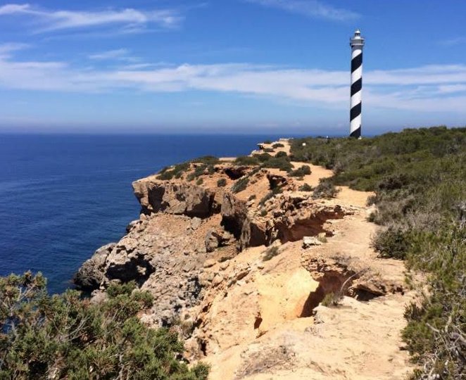 Ibiza / Punta Moscarter lighthouse 
picture: Katrin Boettcher
Keywords: Spain;Ibiza;Mediterranean sea