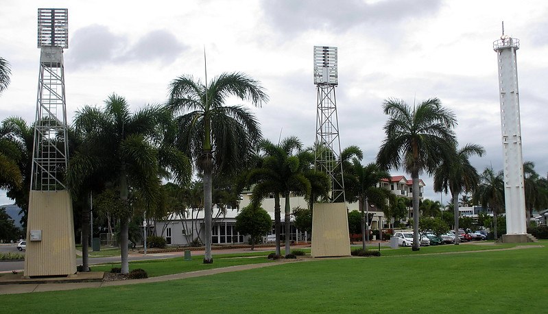Townsville / Max Hooper Navigation Aid Light
AKA Platypus Channel Range Rear (2) - tower at right
Left two towers - former ranges, now part of Townsville Maritime Museum
Leading light 211.5
Keywords: Australia;Queensland;Townsville;Tasman sea