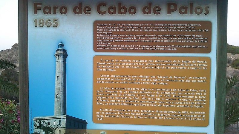 Faro de Cabo de Palos - plate
Keywords: Murcia;Spain;Mediterranean Sea;Plate