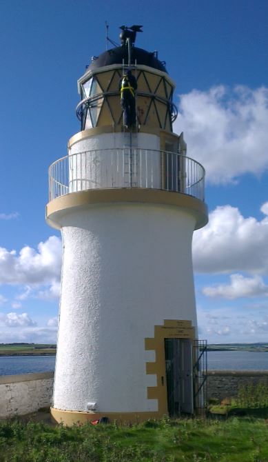 Orkney islands / Helliar Holm lighthouse
Solar Powered, White Brick Tower, Former NLB Light now operated by the Orkney Harbour Authority (2014)
AKA Saeva Ness lighthouse
Keywords: Orkney islands;Scotland;United Kingdom;Kirkwall