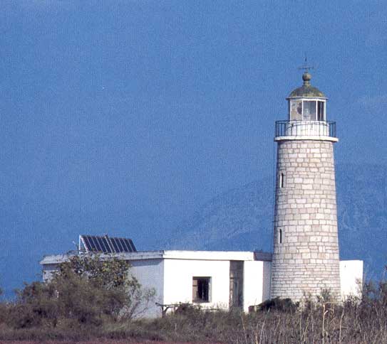 Agios Sostis lighthouse
Source of the photo: [url=http://www.faroi.com/]Lighthouses of Greece[/url]

Keywords: Ionian sea;Greece
