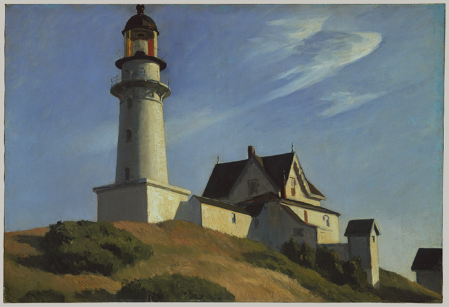 The Lighthouse at Two Lights
Edward Hopper, 1929
Metropolitan Museum of Art, New York City
Lighthouse located at Cape Elizabeth, Maine
Keywords: Art