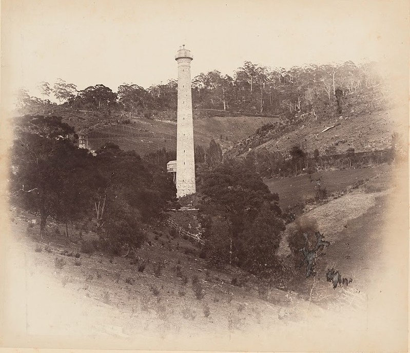 Australia / Tasmania / lighthouse???
Photo around 1885-1890. I think this is lighthouse at the picture but can't identify it. 
Keywords: NoId