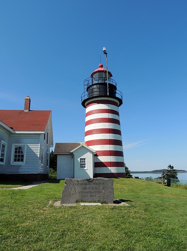 Maine  / West Quoddy Head lighthouse
Author of the photo: [url=https://www.flickr.com/photos/bobindrums/]Robert English[/url]
Keywords: Maine;United States;Atlantic ocean
