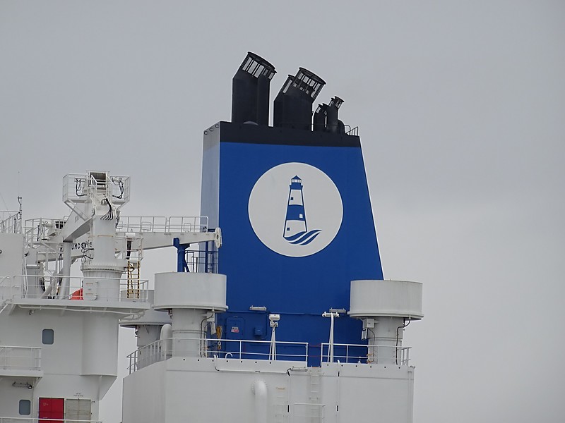 International Seaways inc - emblem on vessel funnel
Made by Gena Anfimov
Vessel Seaways Montauk moored in Klaipeda
Keywords: Stuff