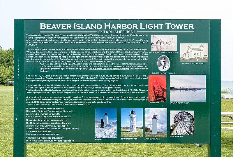 Michigan / St. James lighthouse - plate
AKA Beaver Island Harbor, Whiskey Point
Author of the photo: [url=https://www.flickr.com/photos/selectorjonathonphotography/]Selector Jonathon Photography[/url]

Keywords: Michigan;Lake Michigan;United States;Plate