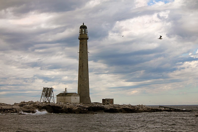 Maine / Boon Island lighthouse 
Author of the photo: [url=https://jeremydentremont.smugmug.com/]nelights[/url]

Keywords: Maine;United States;Atlantic ocean