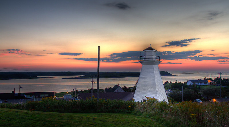 Nova Scotia / Canso Rear Range Lighthouse at sunset
Author of the photo: [url=https://www.flickr.com/photos/jcrowe/sets/72157625040105310]Jordan Crowe[/url], (Creative Commons photo)
Keywords: Nova Scotia;Canada;Atlantic ocean;Sunset