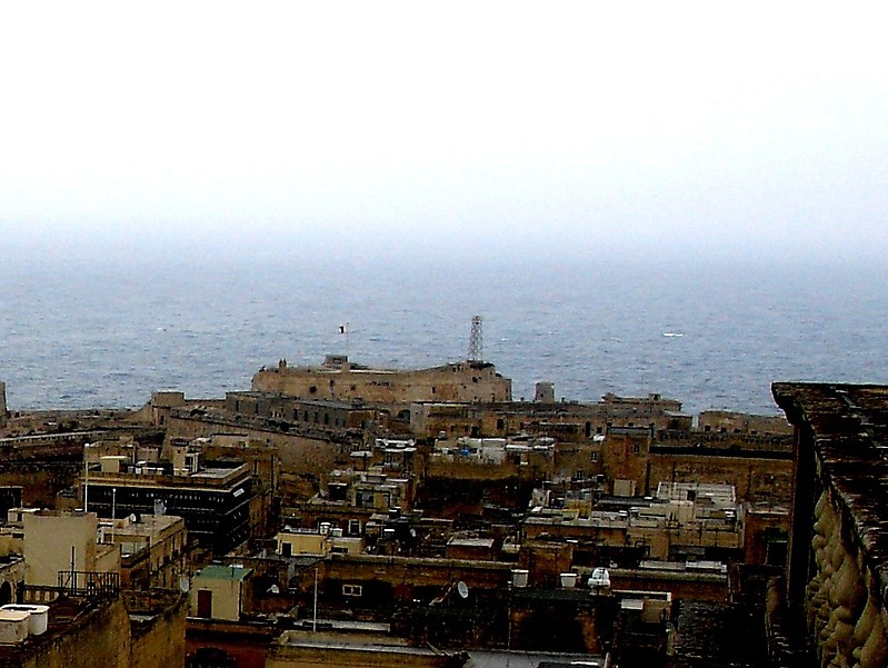 Valetta / Grand harbour light
Distant sceletal tower 
Keywords: Valletta;Malta;Mediterranean sea