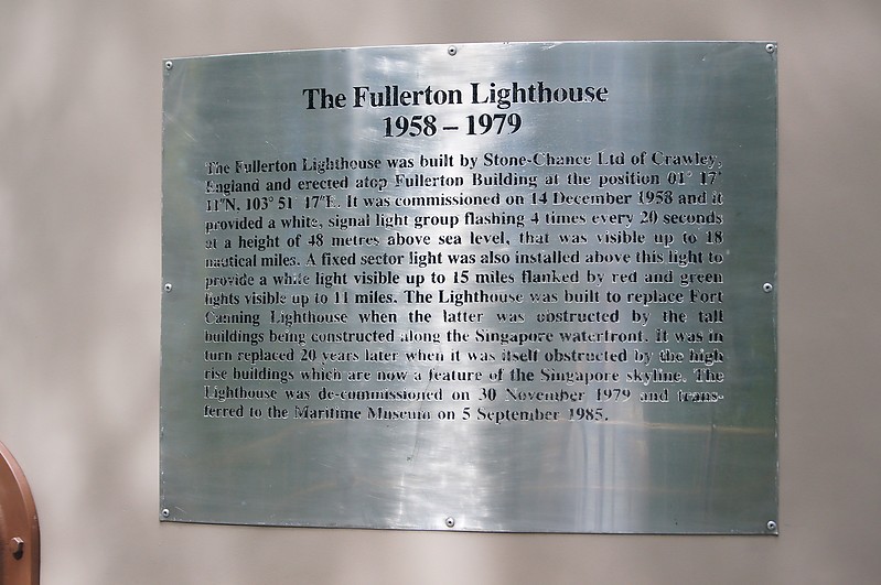 Fullerton lighthouse (plate)
Photo by Yuri Ishutin
Keywords: Singapore;Plate;Malacca Strait