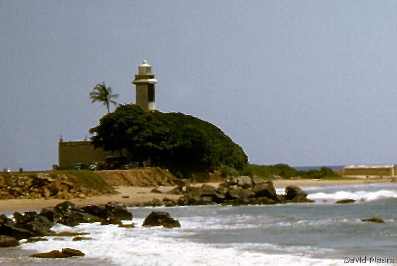Colombo / Galbokka Point lighthouse
Photo of 1964, 
Photo from collection of David Meare, used with permission
Keywords: Colombo;Sri Lanka;Indian ocean;Historic