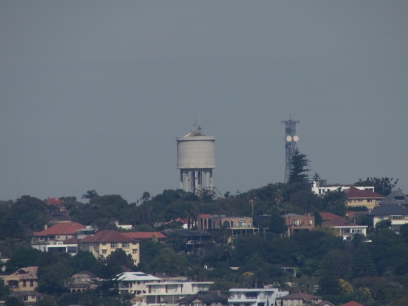 Sydney harbour / Water Tower light
Water tower is officially used as aid to navigation
Keywords: Sydney;Australia;Tasman sea;New South Wales