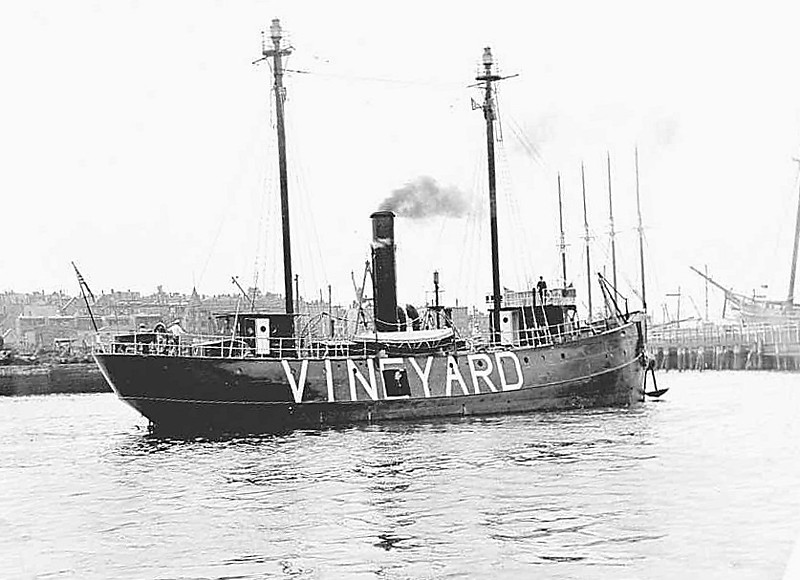 United States Lightvessel 73 (LV 73 / WAL-503)
Photo from [url=http://www.uscg.mil/history/weblightships/Lightship_Photo_Index.asp]US Coast Guard site[/url]
[LV 73 on the Vineyard Sound station where she served from 1924 through 1944.  On 14 September 1944 she was carried off station during a hurricane and sank with the loss of all hands.] 
Keywords: United States;Lightship;Historic;Massachusetts