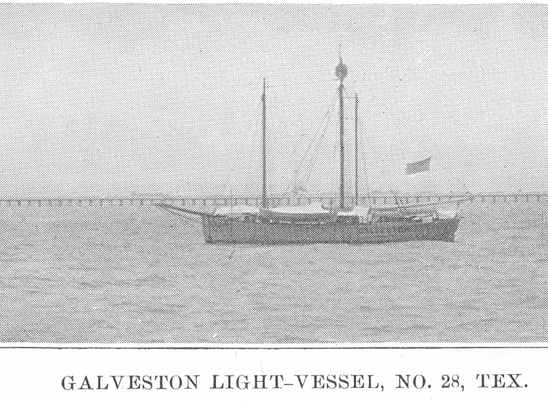 United States Lightvessel 28 (LV 28)
Photo from [url=http://www.uscg.mil/history/weblightships/LightshipIndex.asp]US Coast Guard site[/url]
"GALVESTON LIGHT-VESSEL, NO. 28, TEX."  Scanned from the 1901 Light List, Plate XXX.  Photographer unknown, no date listed (circa 1900)
Keywords: United States;Lightship;Historic;Texas