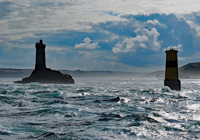 Brittany / Finistere / La Vielle (left) & La Plate (right) lighthouses
Author of the photo: [url=https://www.flickr.com/photos/21475135@N05/]Karl Agre[/url]  
Keywords: France;Brittany;Bay of Biscay;Offshore