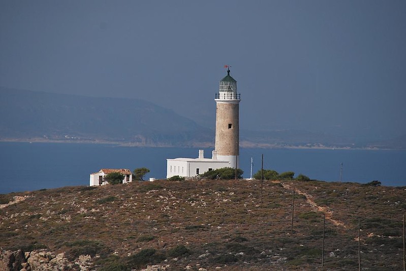 Kythira Island - Cape Spathi Lighthouse
AKA Moudari (Mudari, ?kra Spathi)
Source of the photo: [url=http://www.faroi.com/]Lighthouses of Greece[/url]
Keywords: Kythera;Greece;Ionian islands;Aegean sea