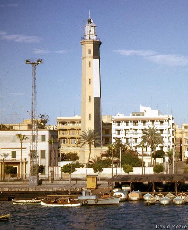 Port Said lighthouse
Photo of 1964
Photo from collection of David Meare, used with permission
Keywords: Egypt;Port Said;Mediterranean sea;Historic