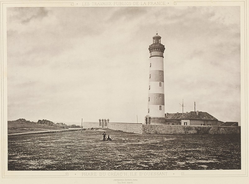 Brittany / Ile d`Quessant / Phare du Créac`h - historic picture
Picture 1873
Keywords: France;Bay of Biscay;Ouessant;Historic