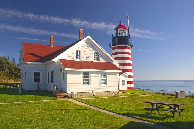Maine  / West Quoddy Head lighthouse
Author of the photo: [url=https://jeremydentremont.smugmug.com/]nelights[/url]

Keywords: Maine;United States;Atlantic ocean