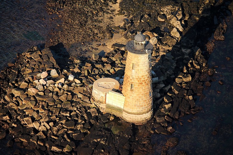 Maine / Whaleback Ledge lighthouse - aerial shot
Author of the photo: [url=https://jeremydentremont.smugmug.com/]nelights[/url]

Keywords: Maine;Atlantic ocean;United States;Offshore;Aerial