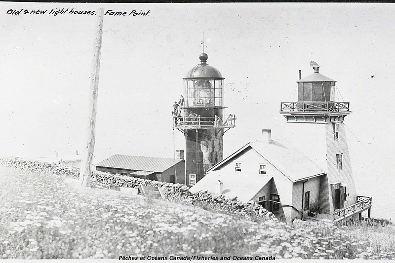 Quebec / Point a la Renommee Lighthouse - historic shot
Wooden tower is a lighthouse of 1880. Inactive since 1907
Source of the photo: [url=https://www.flickr.com/photos/mpo-dfo_quebec/]MPO-DFO Quebec[/url]
Keywords: Canada;Quebec;Gulf of Saint Lawrence;Historic