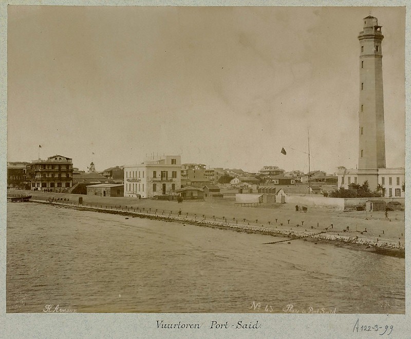 Port Said lighthouse - historic photo
tallest lighthouse in Africa
Photo of 1888
Keywords: Egypt;Port Said;Mediterranean sea;Historic