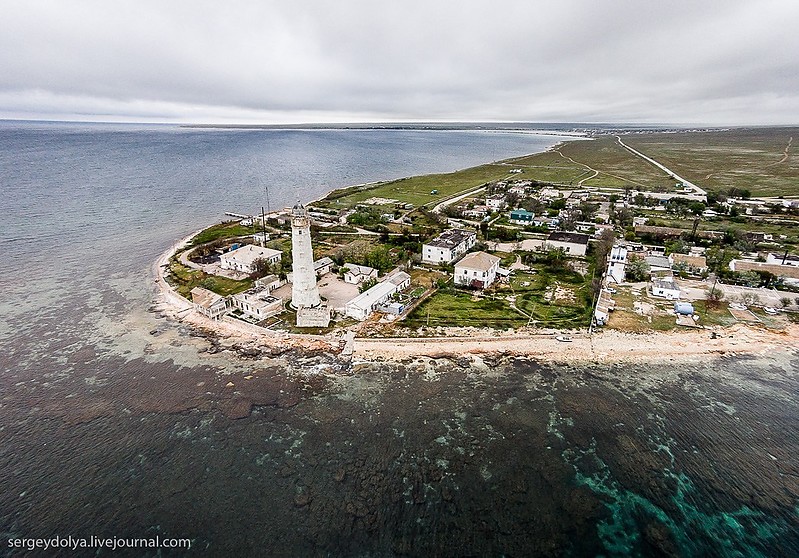 Cape Tarkhankut lighthouse - aerial shot
Keywords: Crimea;Black sea;Aerial;Russia