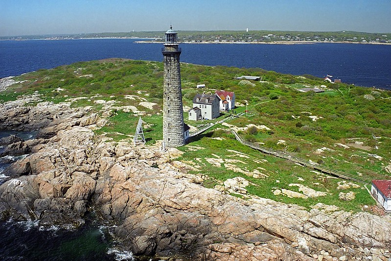 Massachusetts / Thacher Island South (Cape Ann) lighthouse  - aerial shot
Author of the photo: [url=https://jeremydentremont.smugmug.com/]nelights[/url]

Keywords: Massachusetts;Boston;United States;Atlantic ocean;Aerial