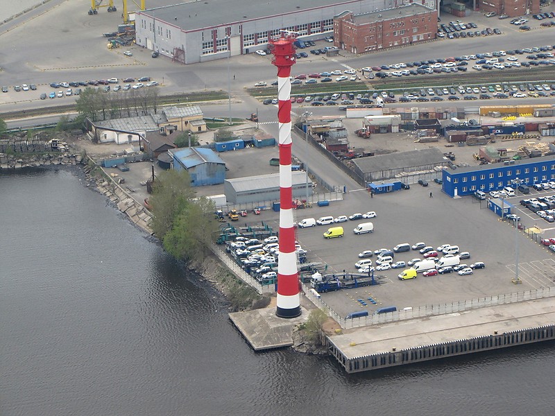 Saint-Petersburg / Lesnoy Mole Range Rear lighthouse
This is tallest Russian lighthouse and one of the tallest lighthouses in the world. 
Also radar tower for Saint-Petersburg VTS
Photo by Alexandr Zhukov
Keywords: Russia;Neva river;Gulf of Finland;Saint-Petersburg;Vessel Traffic Service;Aerial